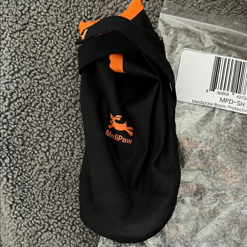 MediPaw Black and Orange Protective Boot